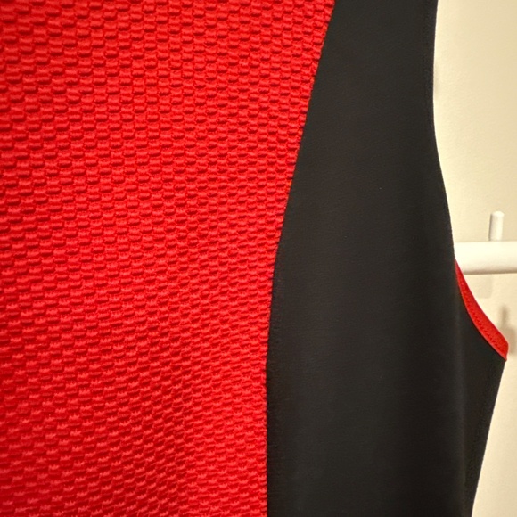 Calvin Klein red and black colour block dress - Picture 3 of 3